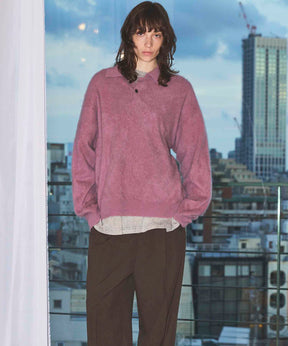 Gradation Short Length Prime-Over V-Neck Knit Pullover