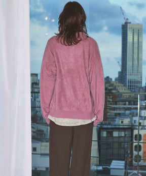 Gradation Short Length Prime-Over V-Neck Knit Pullover