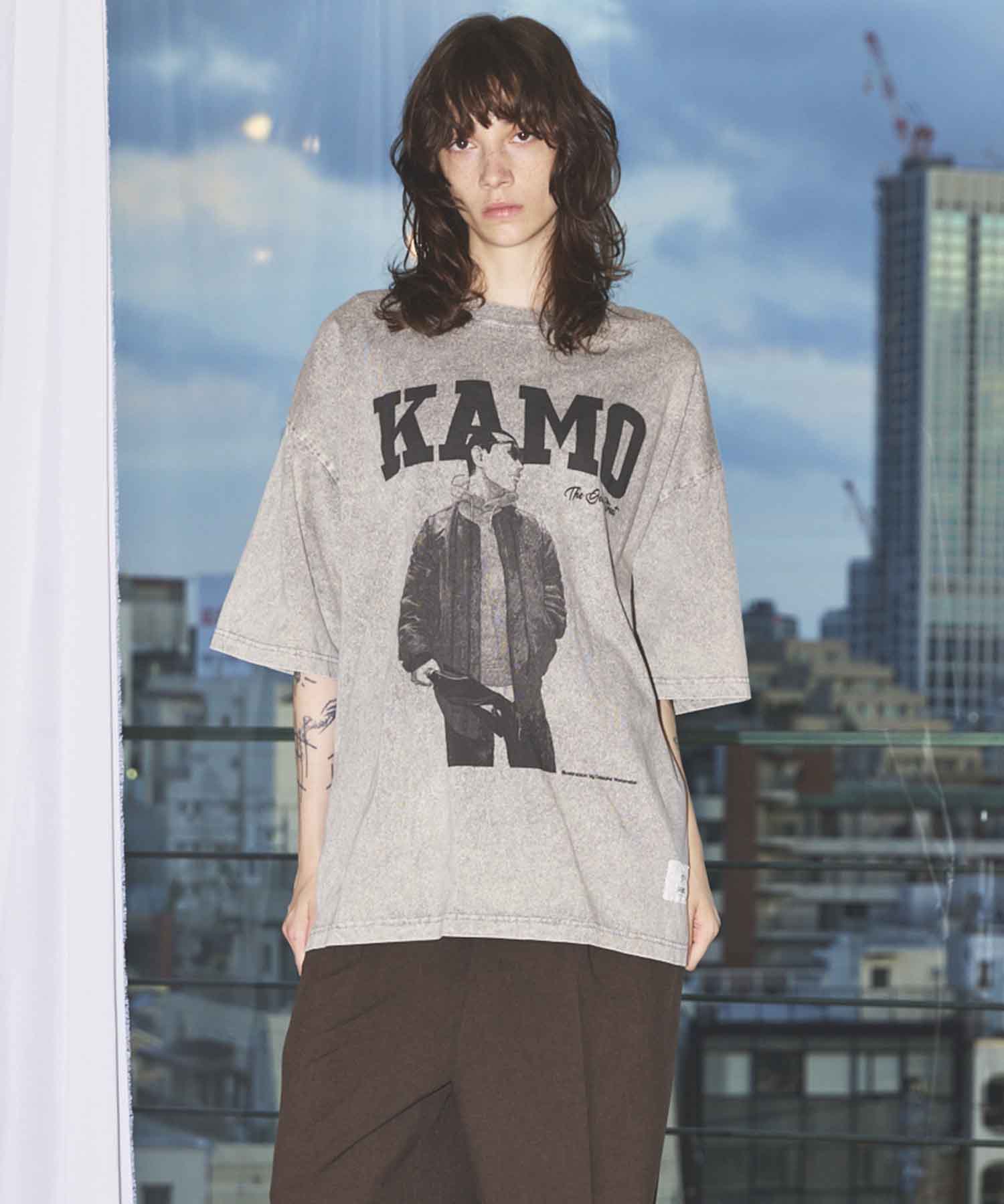 thv様 MA_Label】「外道の歌」Prime-Over Crew Neck T-shirt