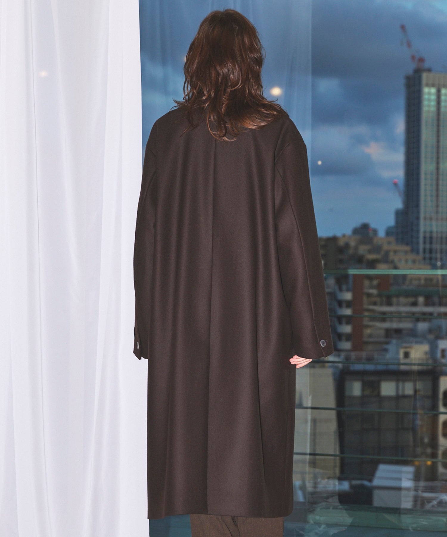 Super140s Prime-Over Melton Chesterfield Coat