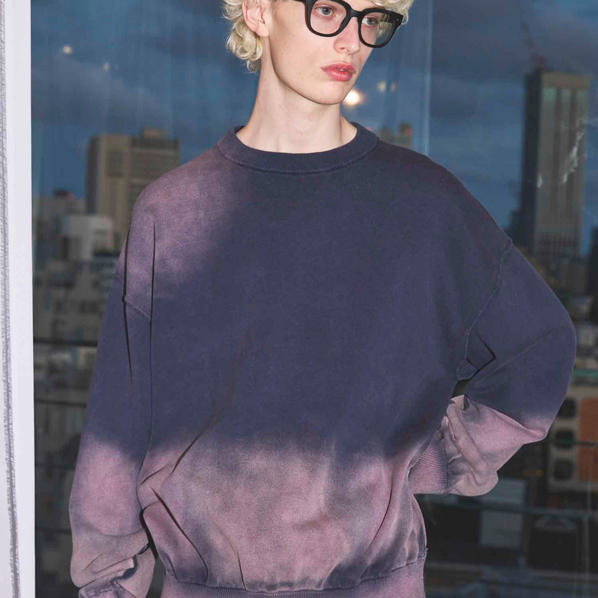 デニムリメイク☆手染め布✨️パープル✕ベージュ デニムリメイク☆手染め布✨️パープル✕ベージュ デニムリメイク☆手