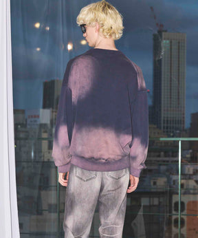 Gradation Dye Prime-Over Crew Neck Knit Pullover
