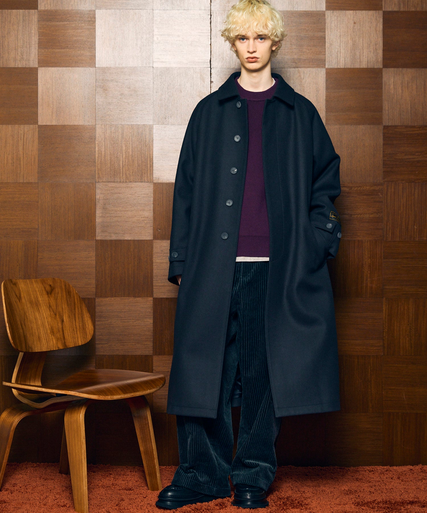 Wide-Wale Corduroy One-Tuck Pants