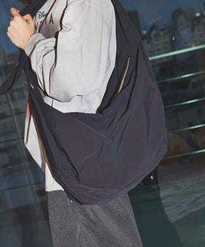 KONBU Nylon Shoulder “BANANA” Bag