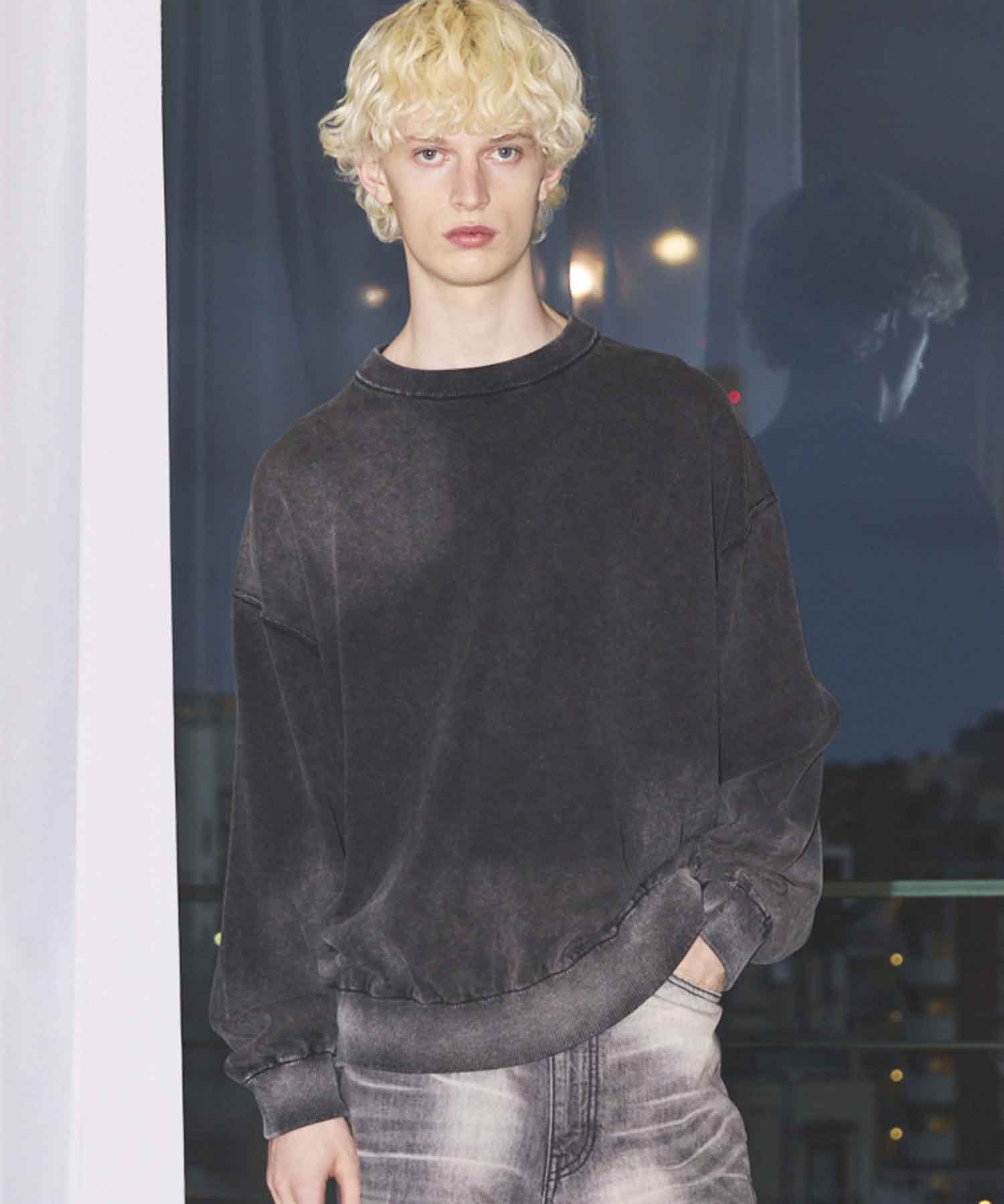 トップス MAISON SPECIAL Prime-Over Gradation Knit Gradation Dye Prime-Over Crew Neck Knit Pullover