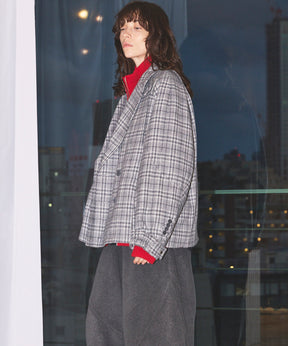 【Italian Dead Stock Fabric】Prime-Over Curved Pocket Jacket