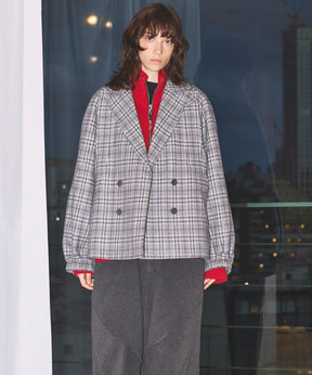 【Italian Dead Stock Fabric】Prime-Over Curved Pocket Jacket