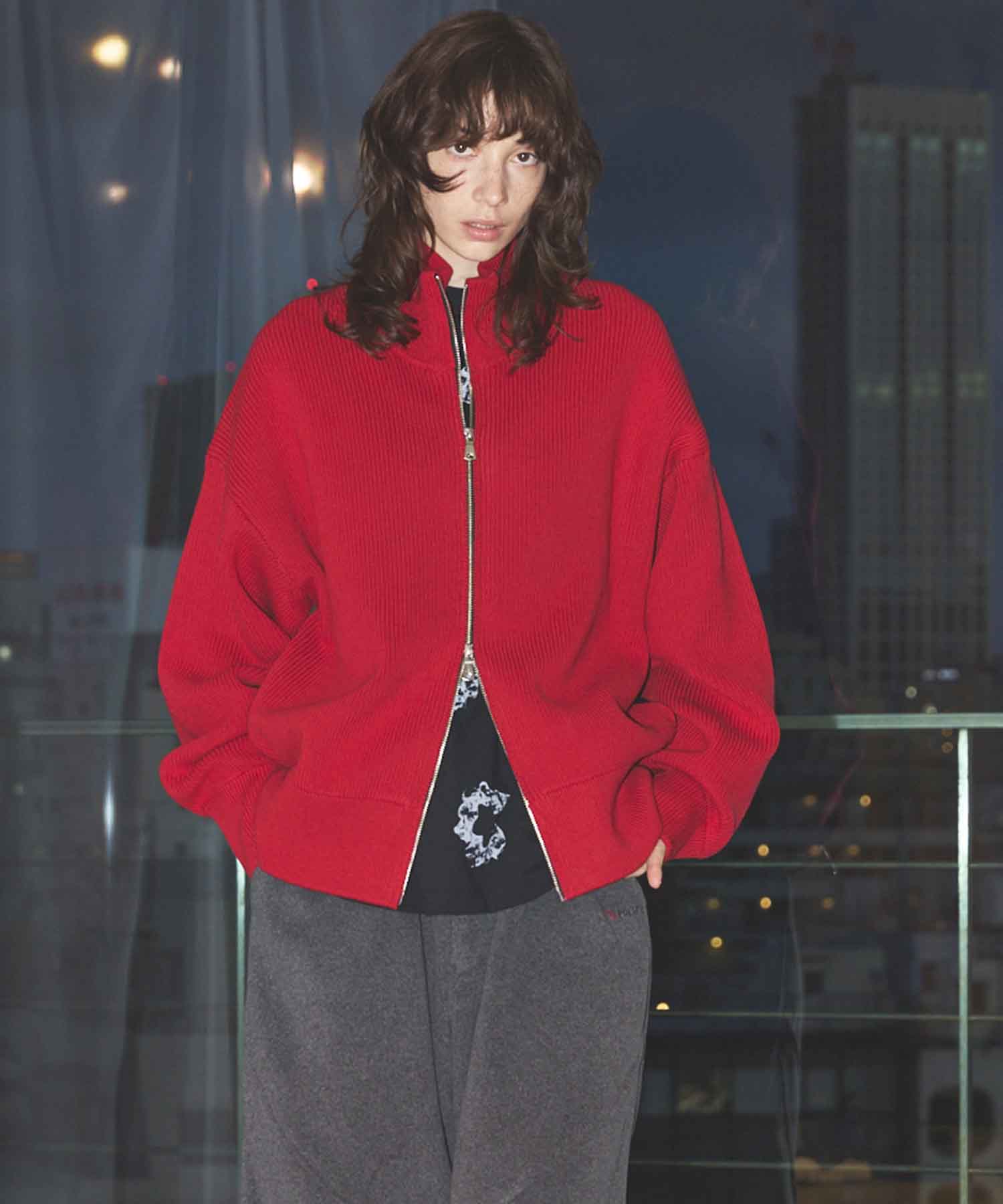 Gradation Short Length Prime-Over V-Neck Knit Pullover