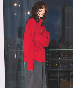 Gradation Short Length Prime-Over V-Neck Knit Pullover