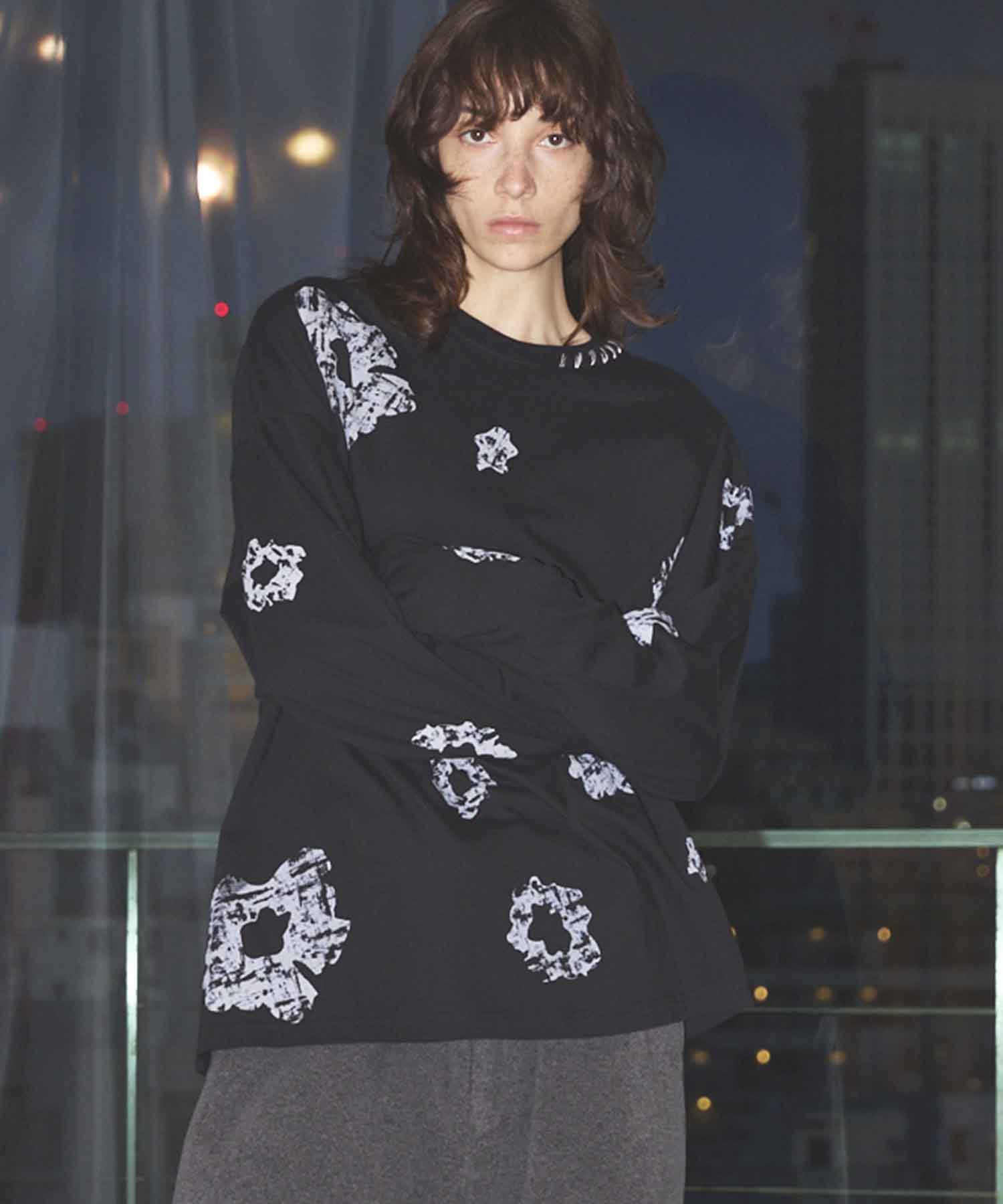 [25AW PRE-ORDER] Nuance Graphics Hand Stitching Long Sleeve TEE