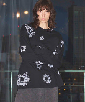 [25AW PRE-ORDER] Nuance Graphics Hand Stitching Long Sleeve TEE