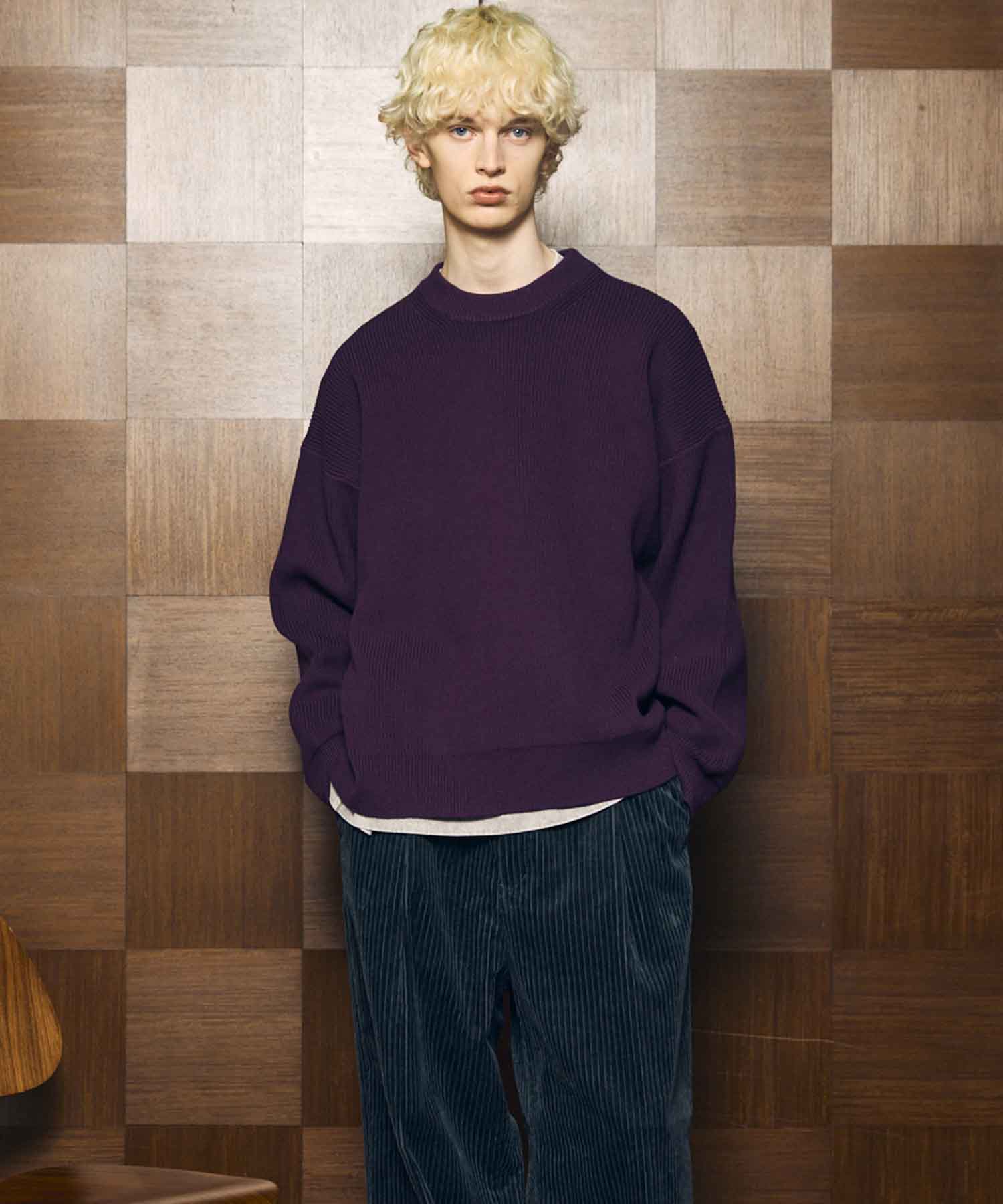 Gradation Short Length Prime-Over V-Neck Knit Pullover