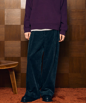 Wide-Wale Corduroy One-Tuck Pants