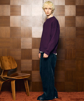Wide-Wale Corduroy One-Tuck Pants