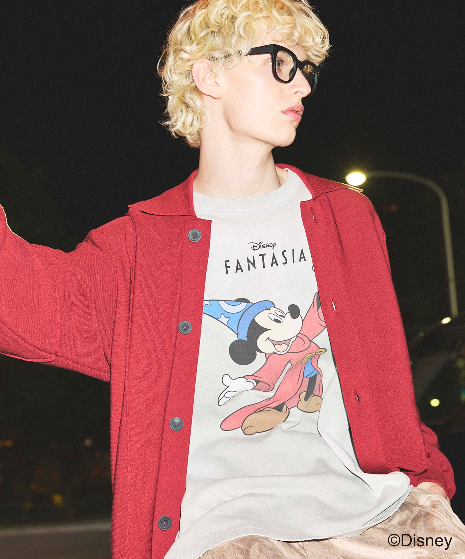 【MOVIE SERIES】「FANTASIA」- HAND - Prime-Over Crew Neck  Long Sleeve T-Shirt