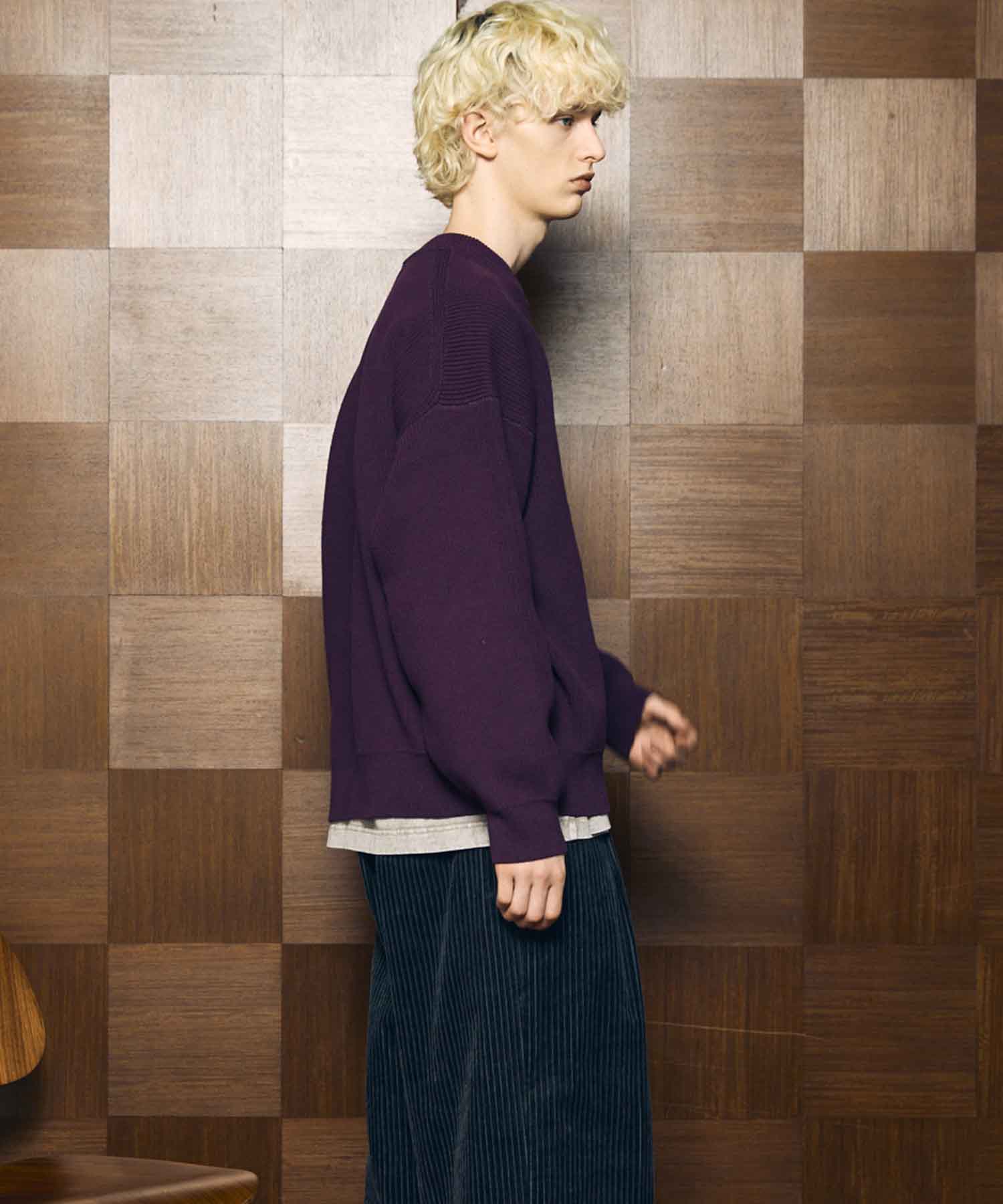 Gradation Short Length Prime-Over V-Neck Knit Pullover