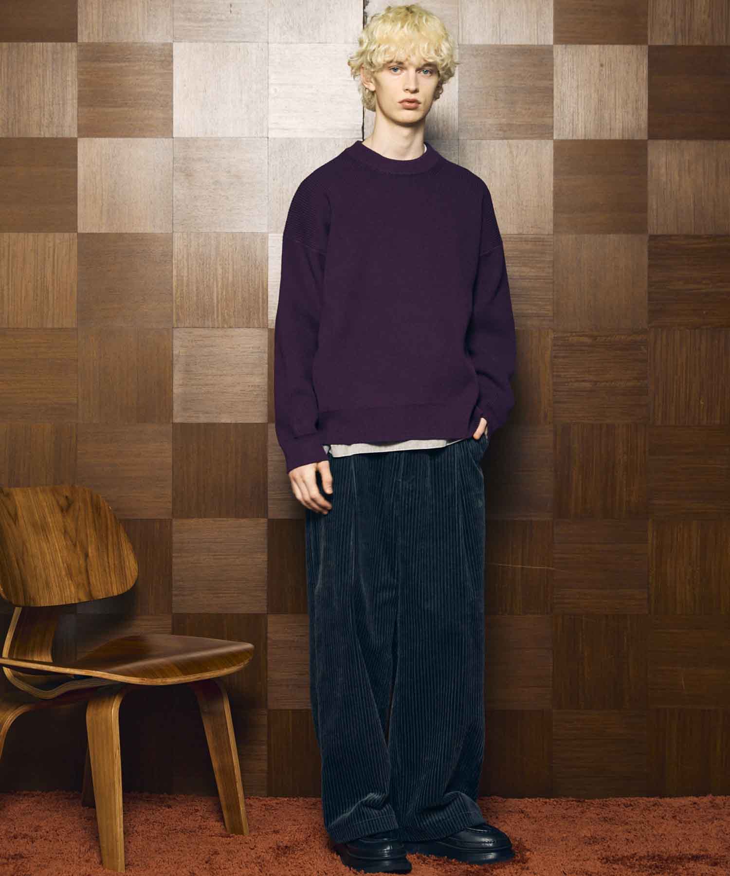 Gradation Short Length Prime-Over V-Neck Knit Pullover