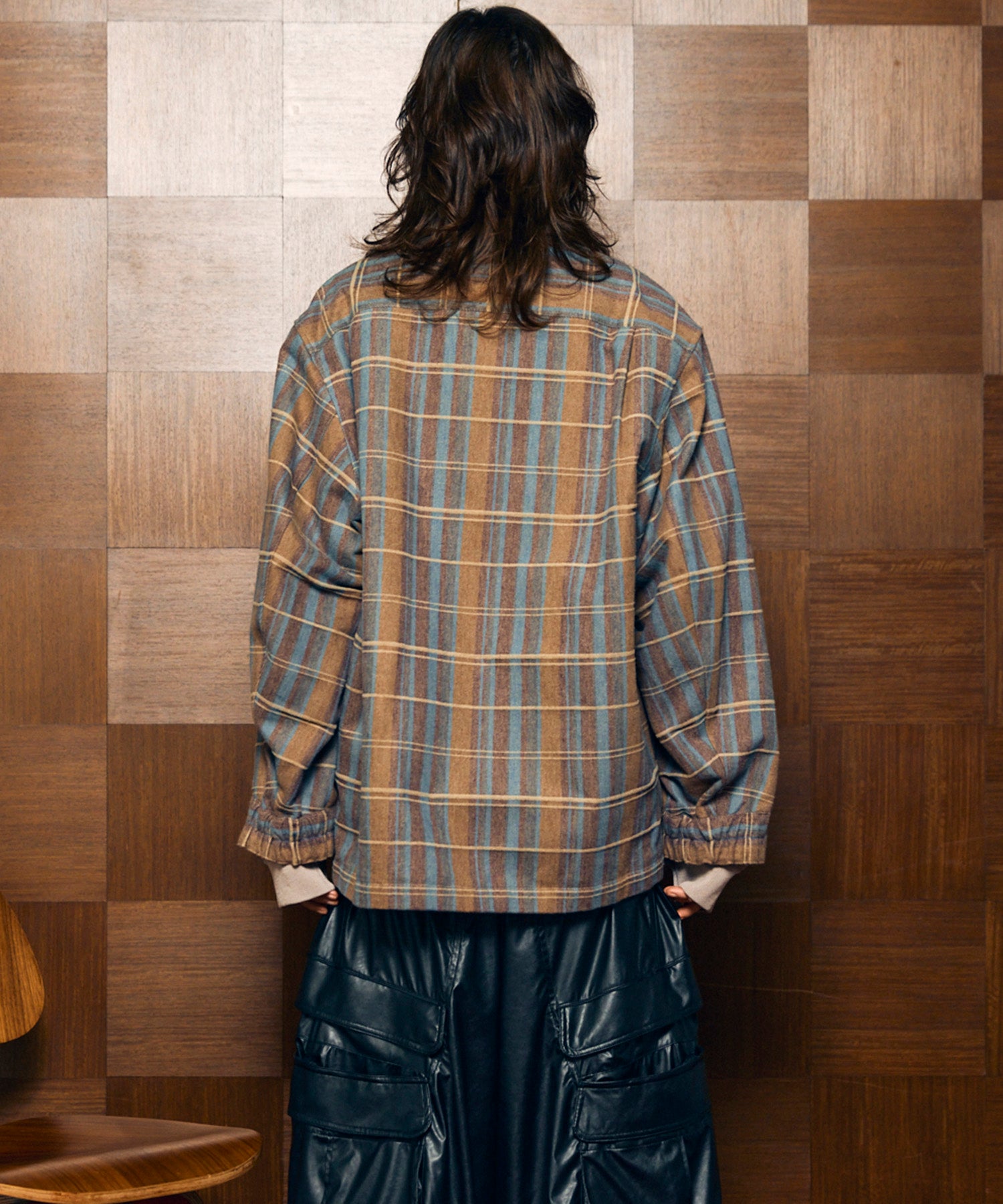 【Italian Dead Stock Fabric】Prime-Over Regular Collar Heavy-Weight Flannel Shirt