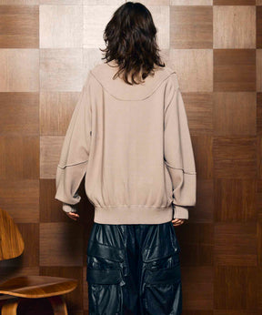 Gradation Short Length Prime-Over V-Neck Knit Pullover