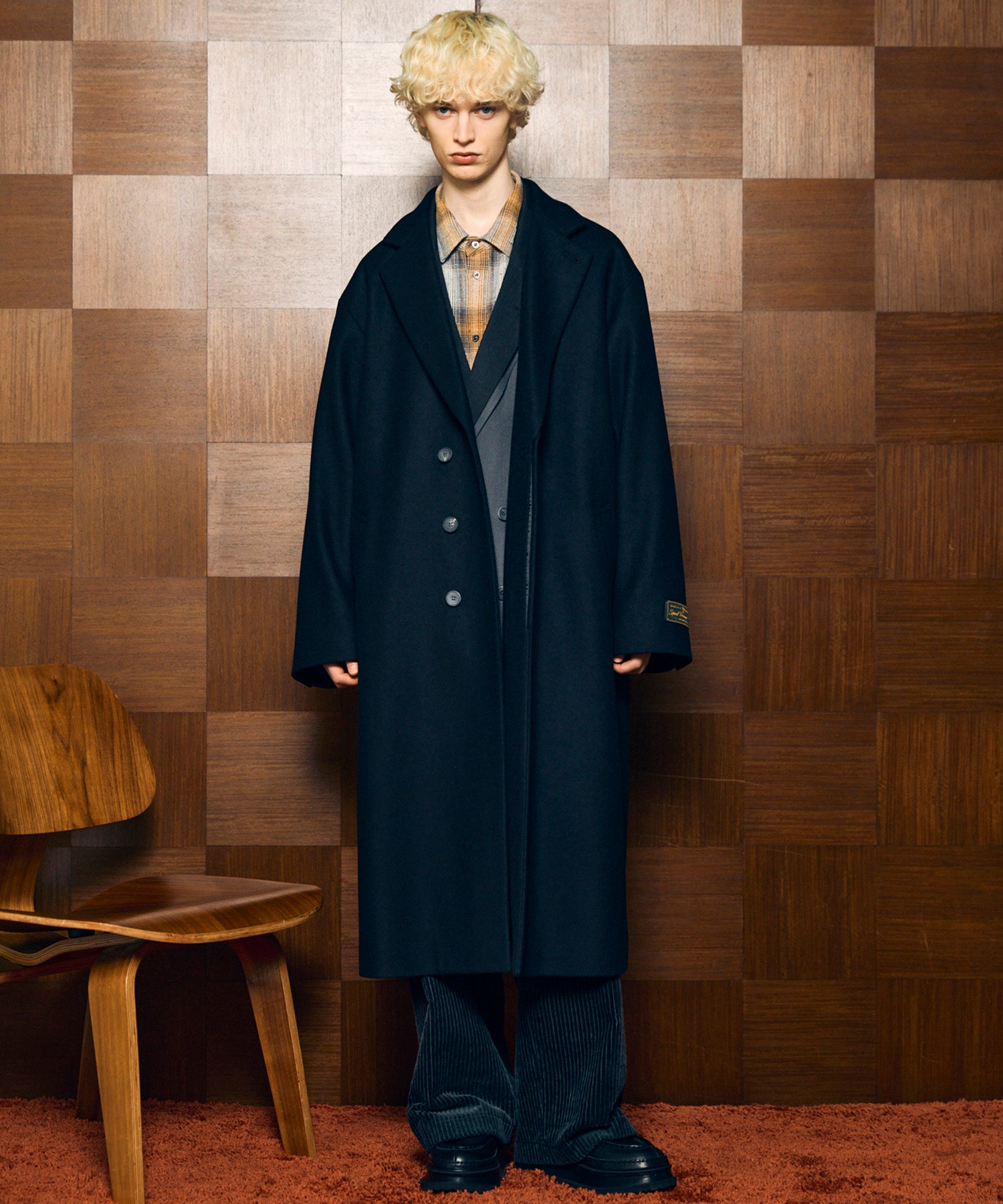 Wide-Wale Corduroy One-Tuck Pants