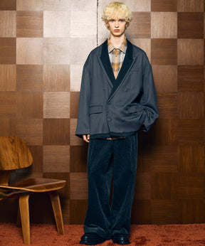 Wide-Wale Corduroy One-Tuck Pants