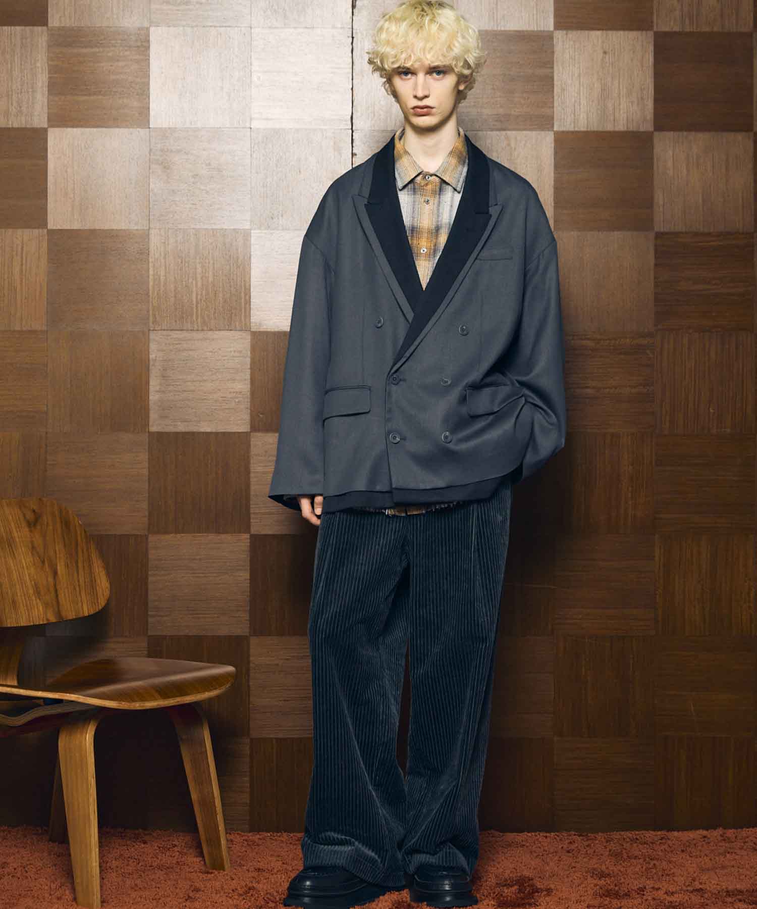 Prime-Over Layering Double Breasted Tailored Jacket