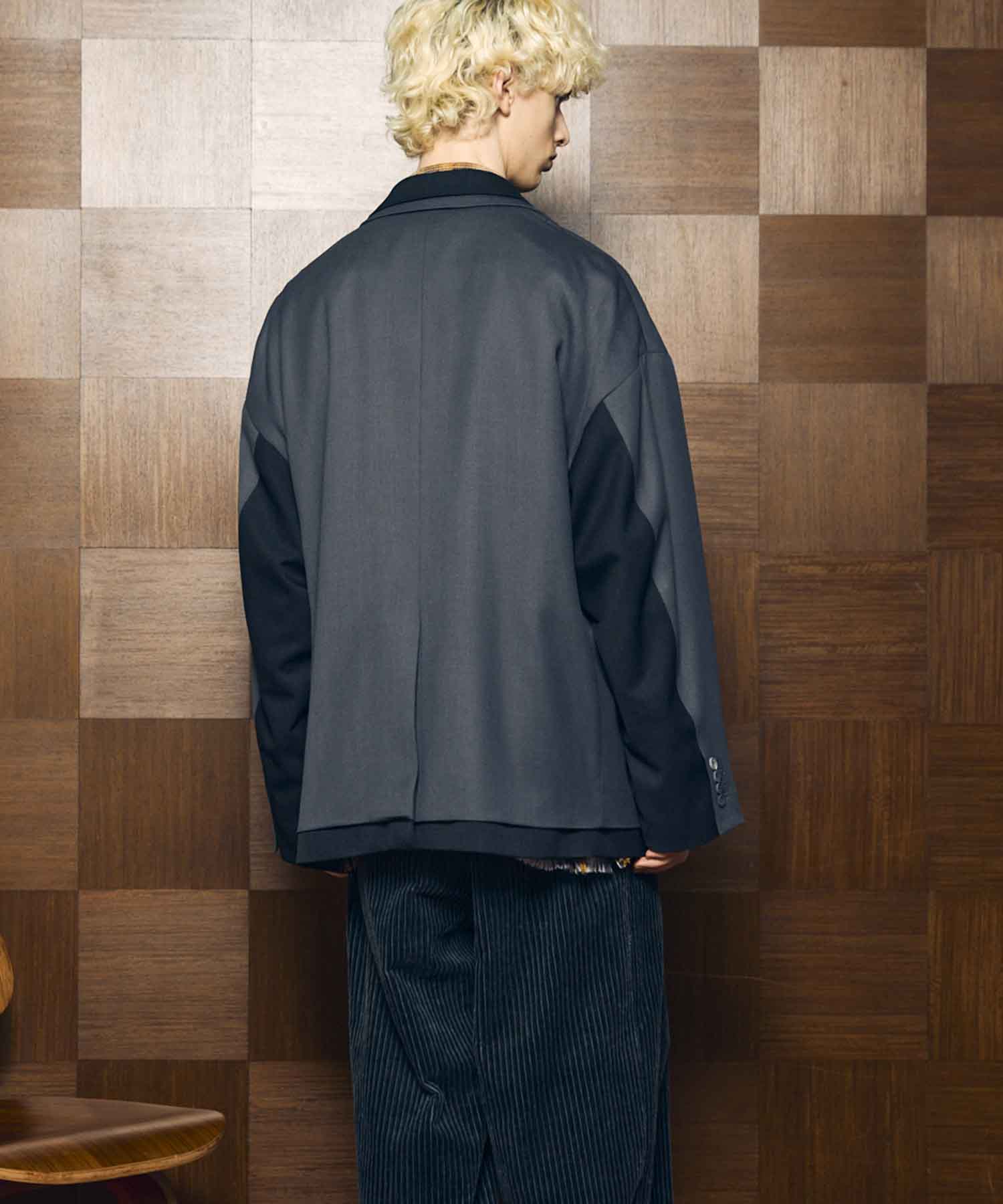 Prime-Over Layering Double Breasted Tailored Jacket