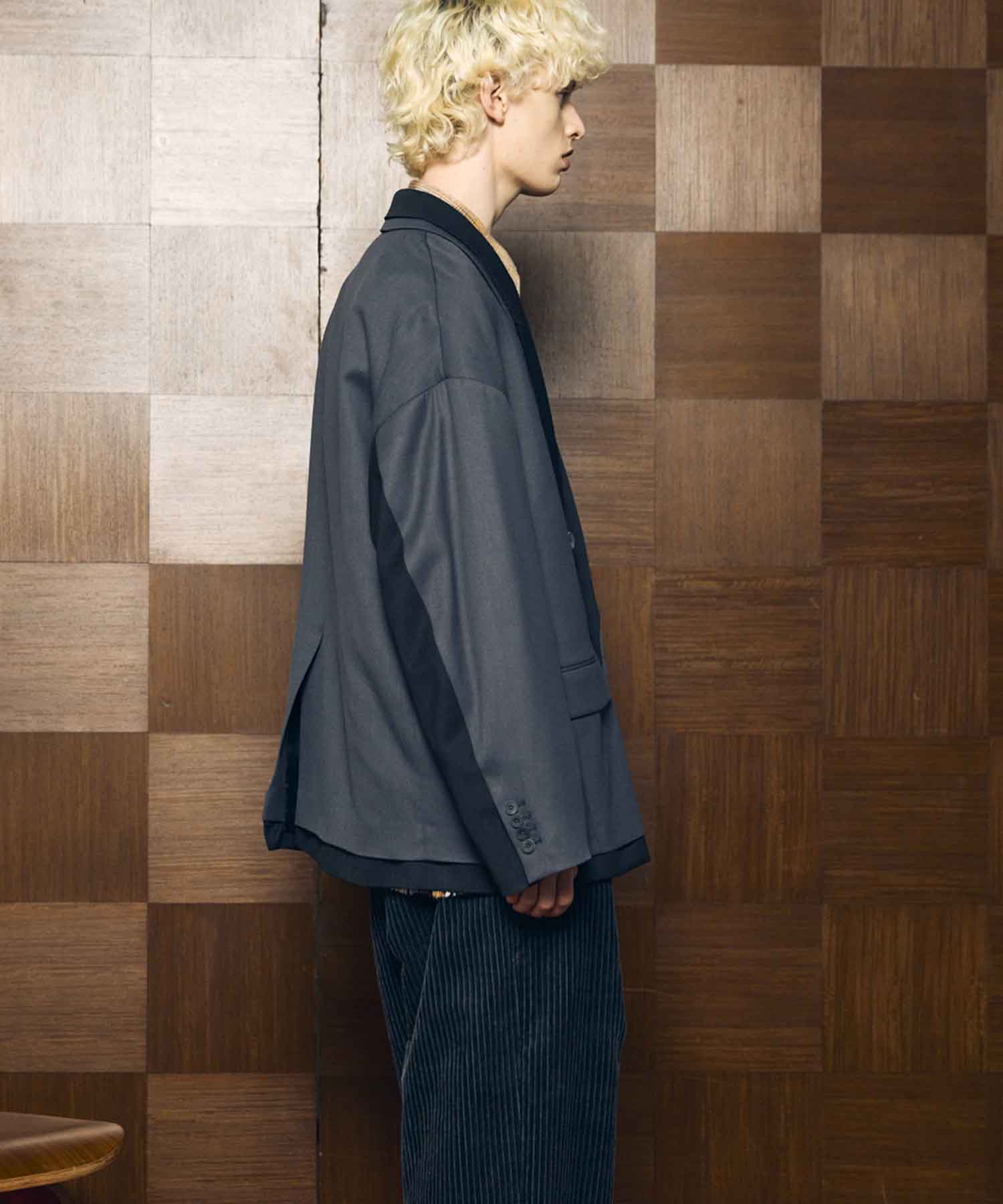 Prime-Over Layering Double Breasted Tailored Jacket