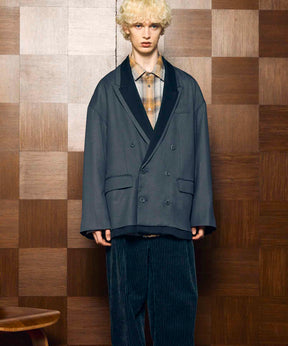 Prime-Over Layering Double Breasted Tailored Jacket