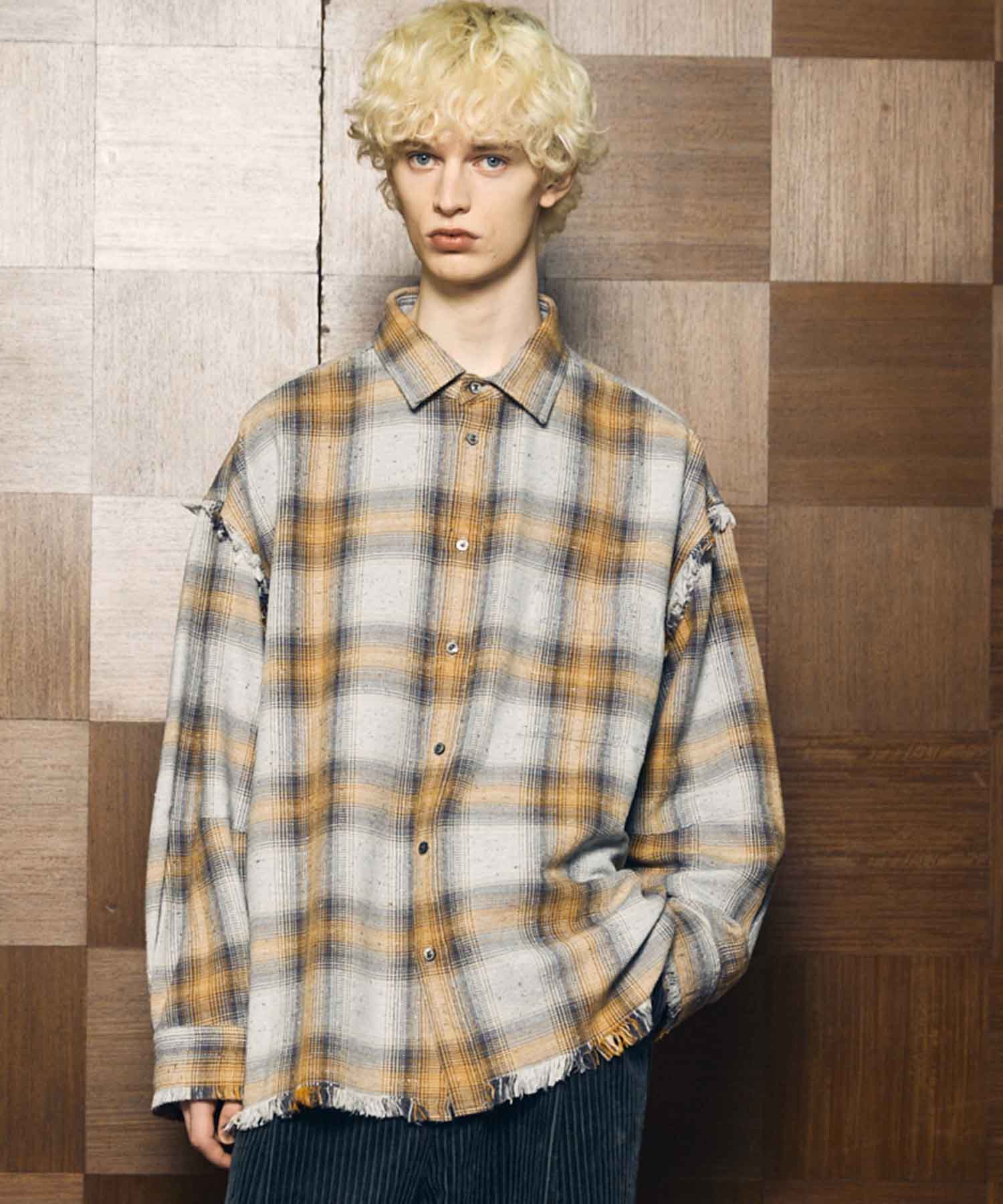 [Sales open at 12:00 pm on Saturday, September 13th] [Italian Dead Stock Fabric] Prime-Over Cut Off Shirts