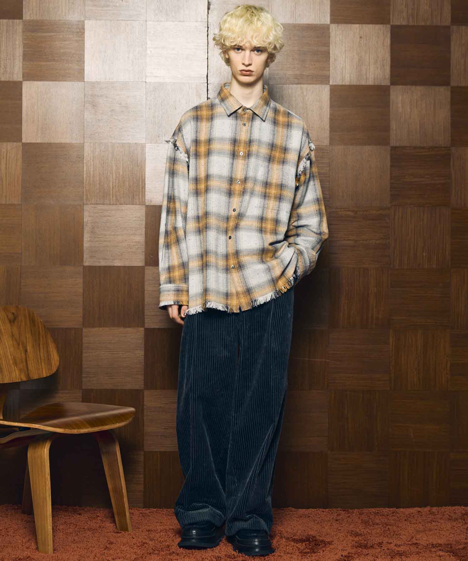 [Sales open at 12:00 pm on Saturday, September 13th] [Italian Dead Stock Fabric] Prime-Over Cut Off Shirts