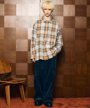 [Sales open at 12:00 pm on Saturday, September 13th] [Italian Dead Stock Fabric] Prime-Over Cut Off Shirts