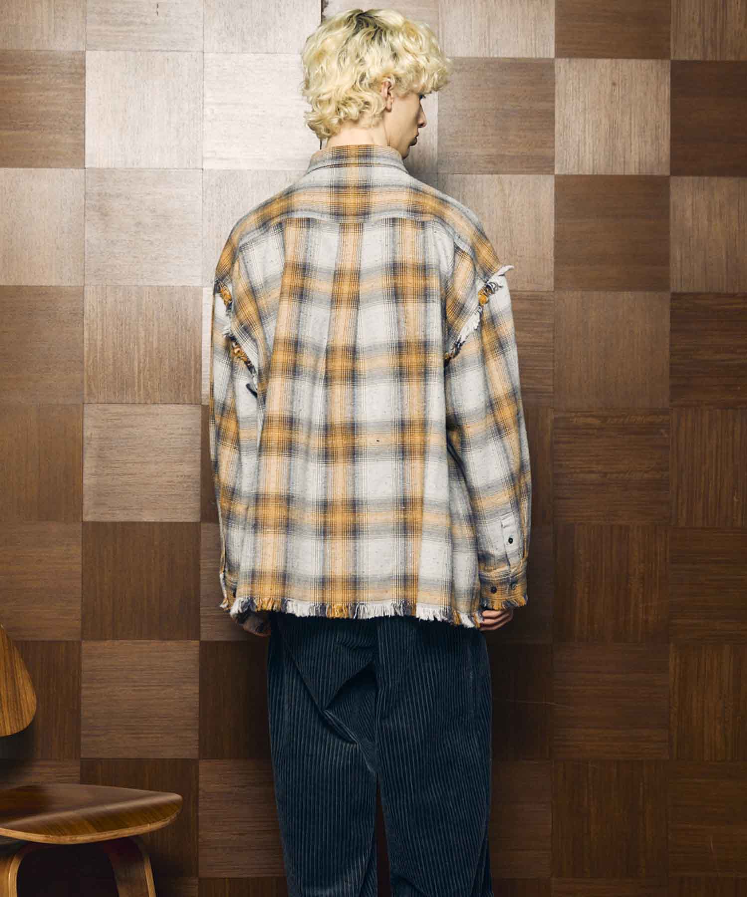 [Sales open at 12:00 pm on Saturday, September 13th] [Italian Dead Stock Fabric] Prime-Over Cut Off Shirts