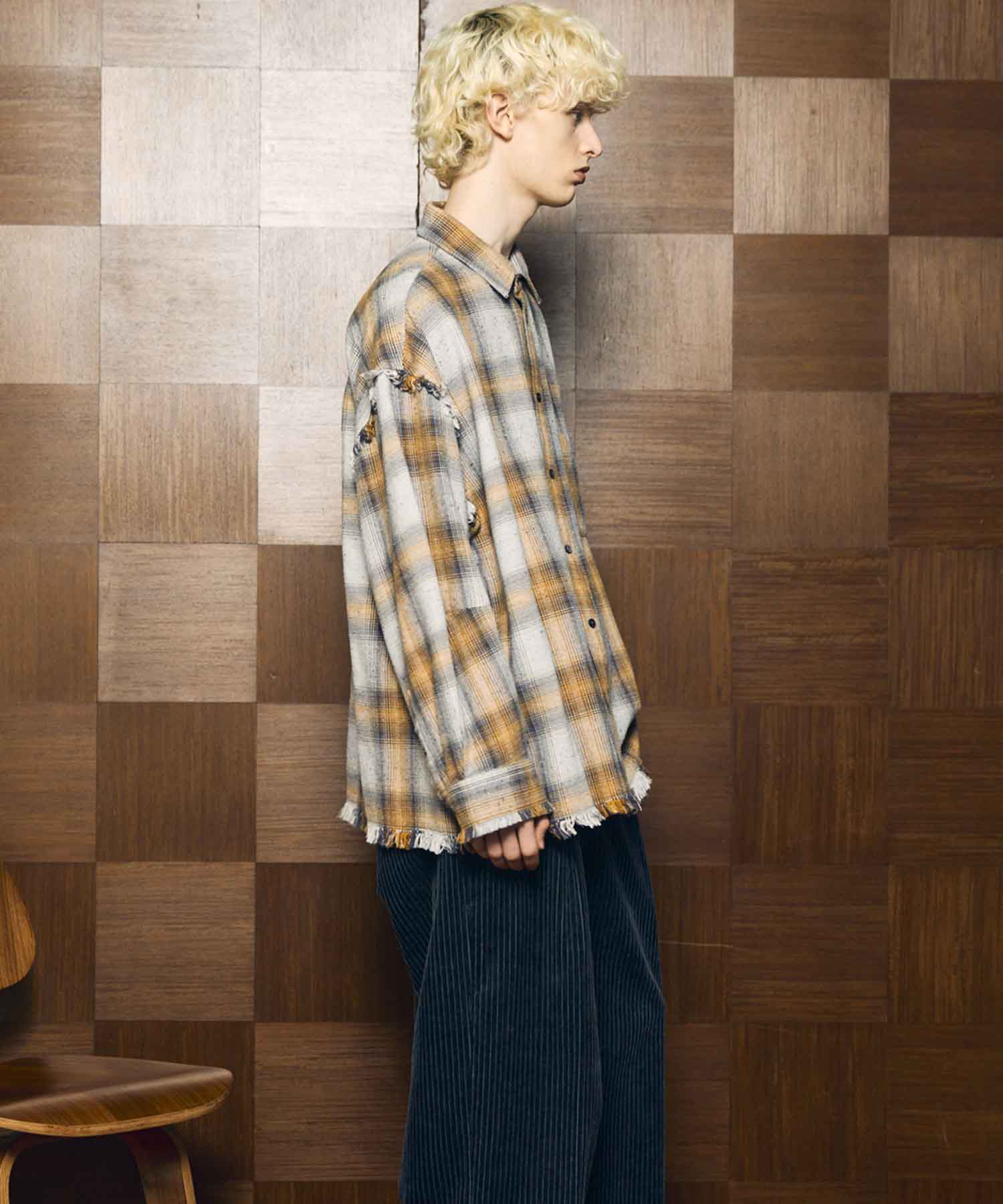 [Sales open at 12:00 pm on Saturday, September 13th] [Italian Dead Stock Fabric] Prime-Over Cut Off Shirts