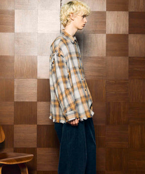 [Sales open at 12:00 pm on Saturday, September 13th] [Italian Dead Stock Fabric] Prime-Over Cut Off Shirts