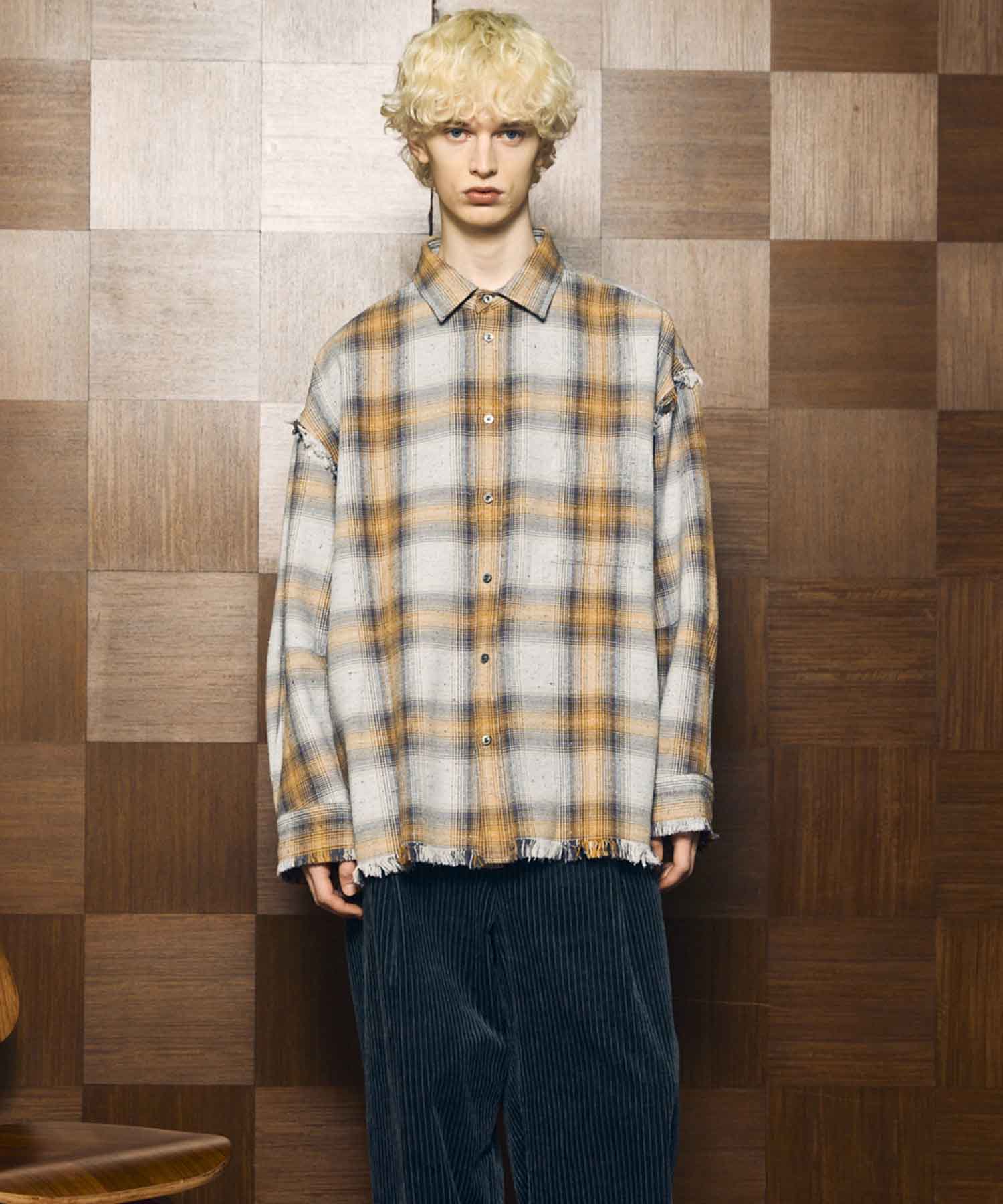 [Sales open at 12:00 pm on Saturday, September 13th] [Italian Dead Stock Fabric] Prime-Over Cut Off Shirts