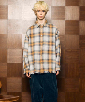 [Sales open at 12:00 pm on Saturday, September 13th] [Italian Dead Stock Fabric] Prime-Over Cut Off Shirts