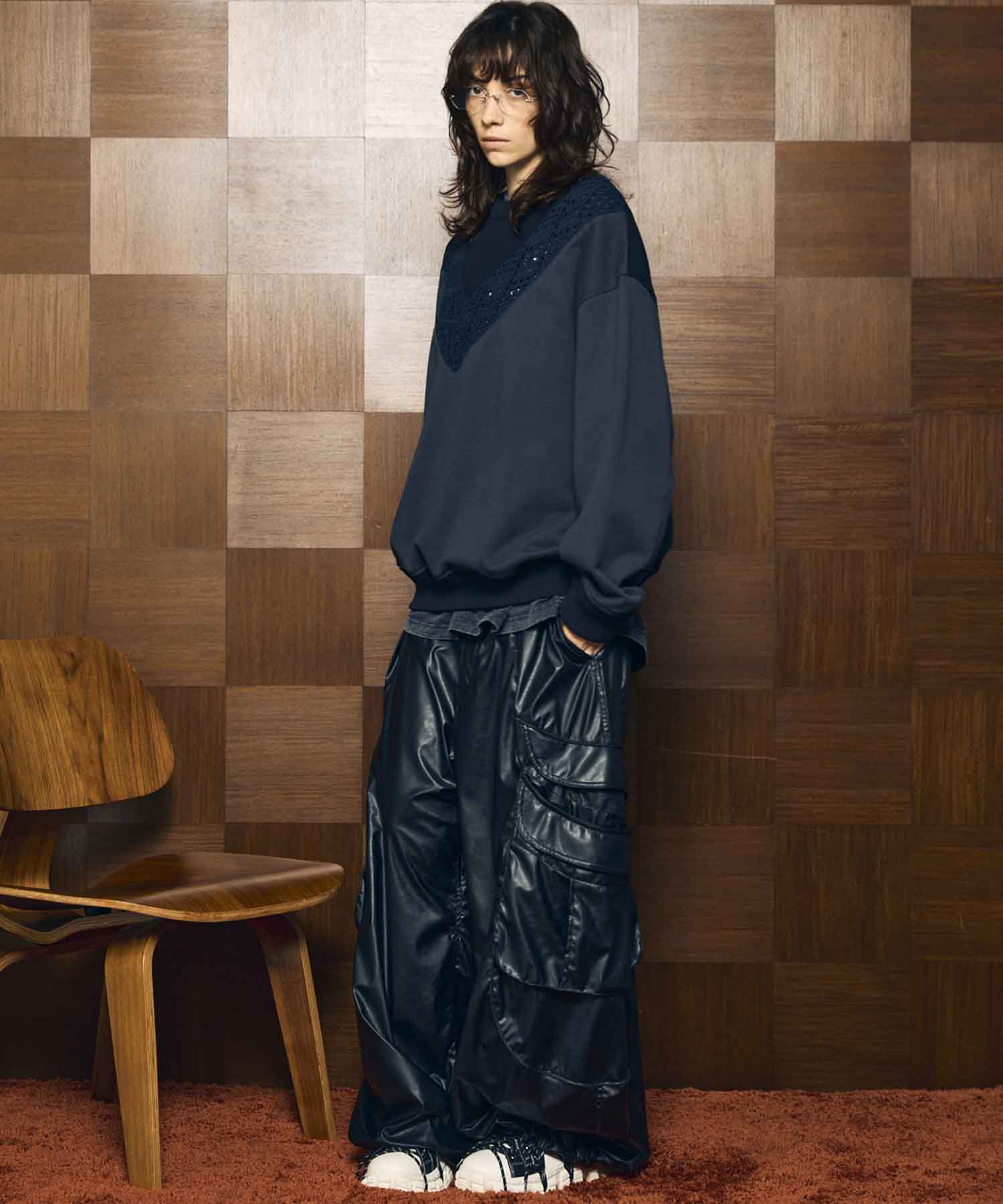 Gradation Short Length Prime-Over V-Neck Knit Pullover