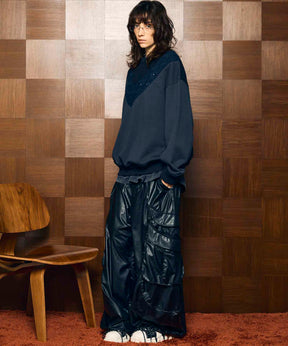 Gradation Short Length Prime-Over V-Neck Knit Pullover