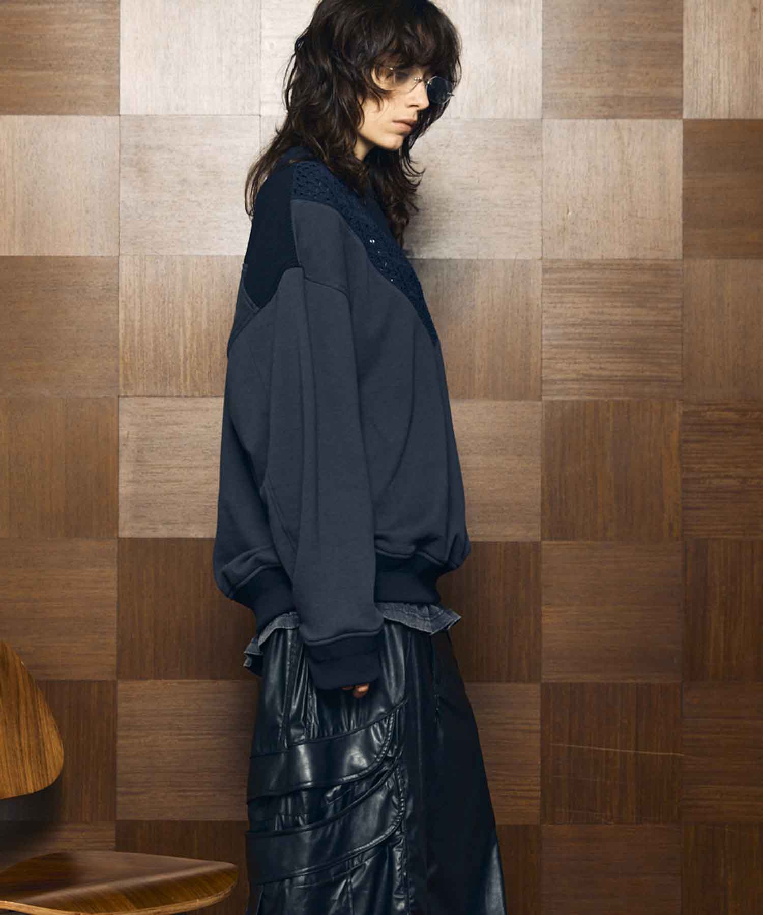 Gradation Short Length Prime-Over V-Neck Knit Pullover