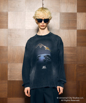 【MOVIE SERIES】「E.T.」- Finger - Prime-Over Crew Neck  Long Sleeve T-Shirt