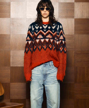 Gradation Short Length Prime-Over V-Neck Knit Pullover