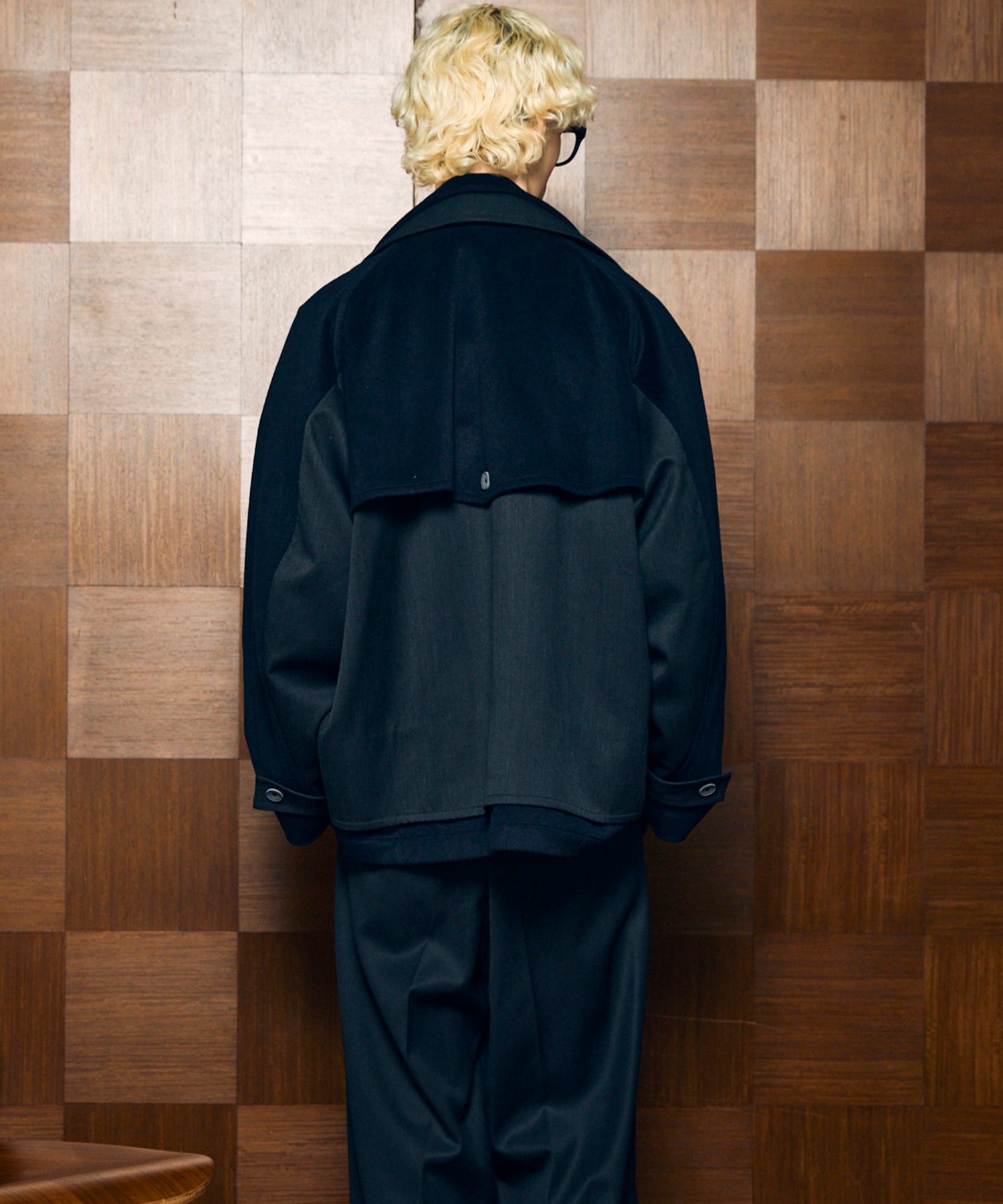 Layering Double Breasted Prime-Over Short Coat