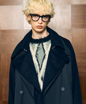 Layering Double Breasted Prime-Over Short Coat