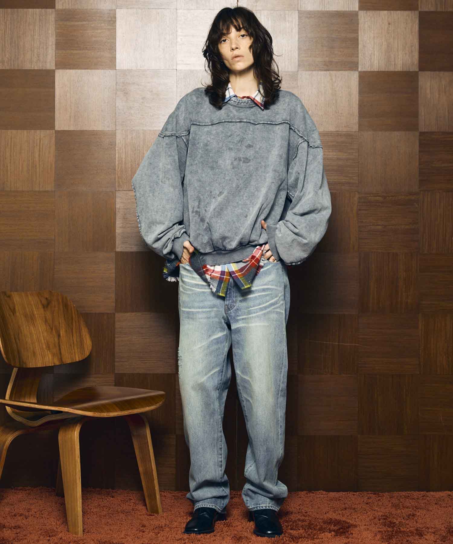 [Sales open at 12:00 pm on Saturday, September 13th] [Italian Dead Stock Fabric] Prime-Over Cut Off Shirts