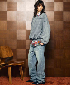 10.5oz Straight Denim Pants