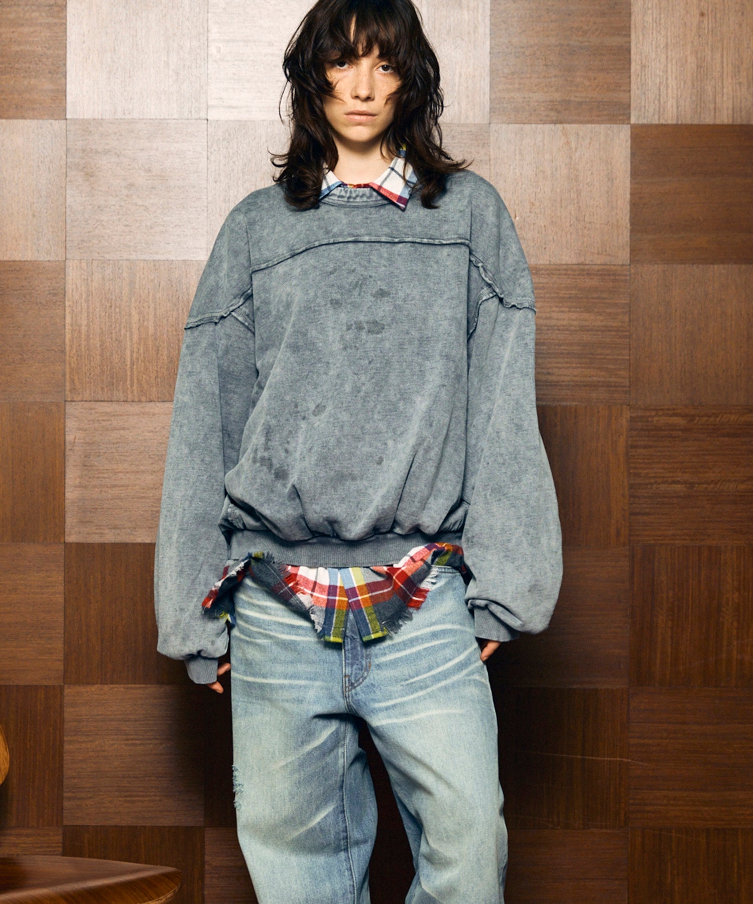 [25AW PRE-ORDER] Nuance Graphics Hand Stitching Long Sleeve TEE