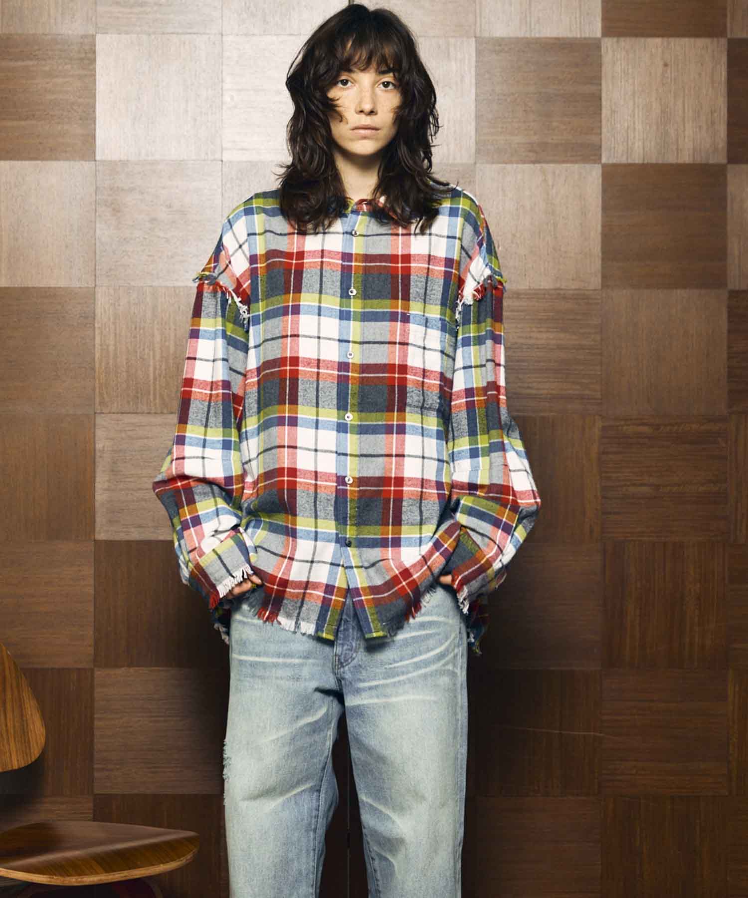 [Sales open at 12:00 pm on Saturday, September 13th] [Italian Dead Stock Fabric] Prime-Over Cut Off Shirts