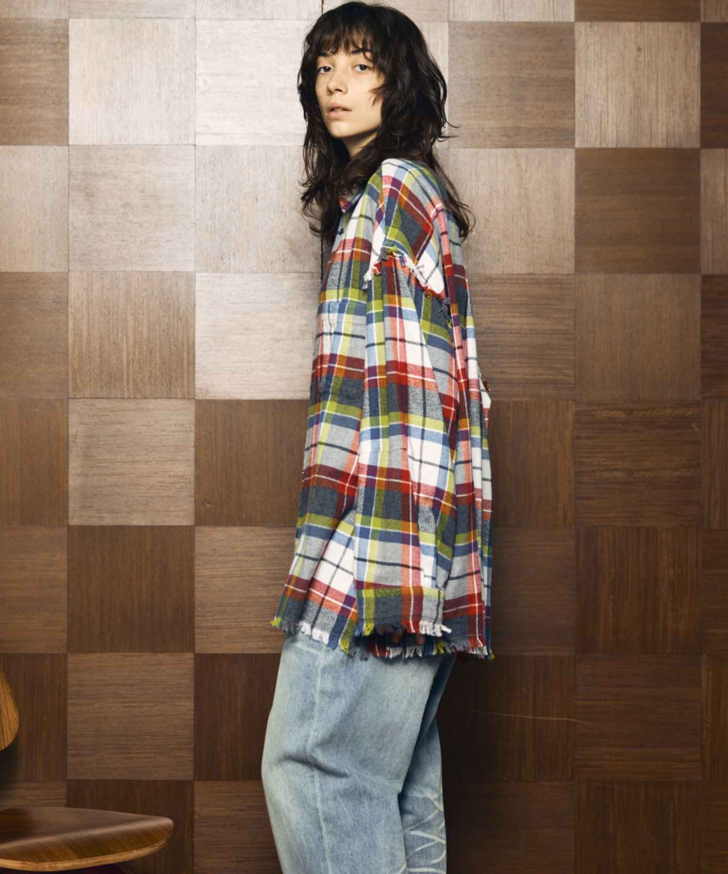 [Sales open at 12:00 pm on Saturday, September 13th] [Italian Dead Stock Fabric] Prime-Over Cut Off Shirts