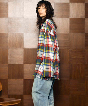 [Sales open at 12:00 pm on Saturday, September 13th] [Italian Dead Stock Fabric] Prime-Over Cut Off Shirts